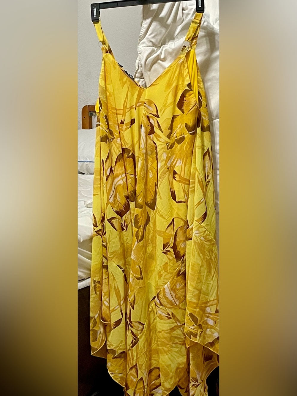Mlle Gabrielle Yellow Floral A-Line Skirt